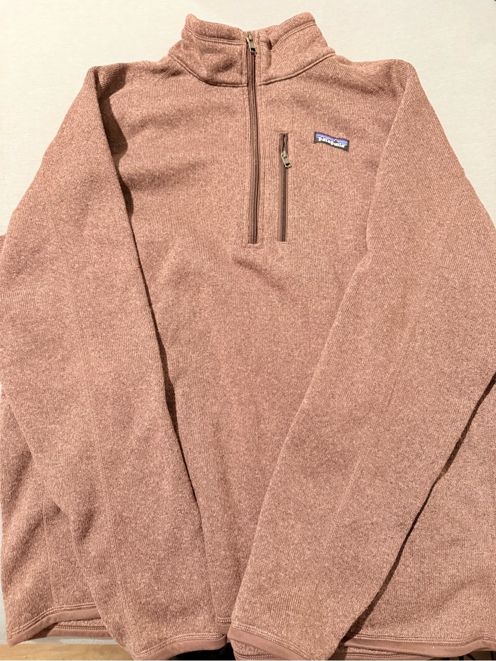 Patagonia Men’s Zip-Up Fleece Pullover - Dusty Rose